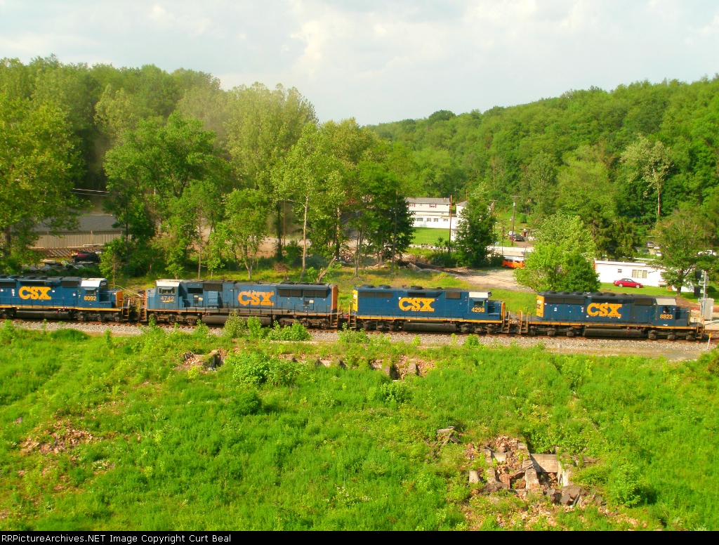 CSX 8823, 4298, 4742, and 8092